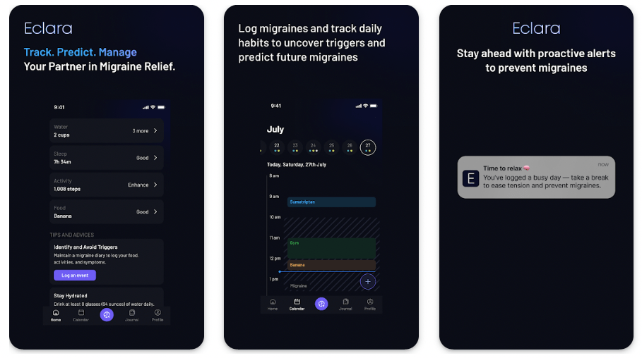 Tracking migraine patterns with AI apps